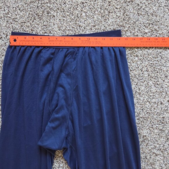 Patagonia Mens XXL Dark Navy Blue Base Layer Capilene Long Johns Underwear Pants - Picture 5 of 6
